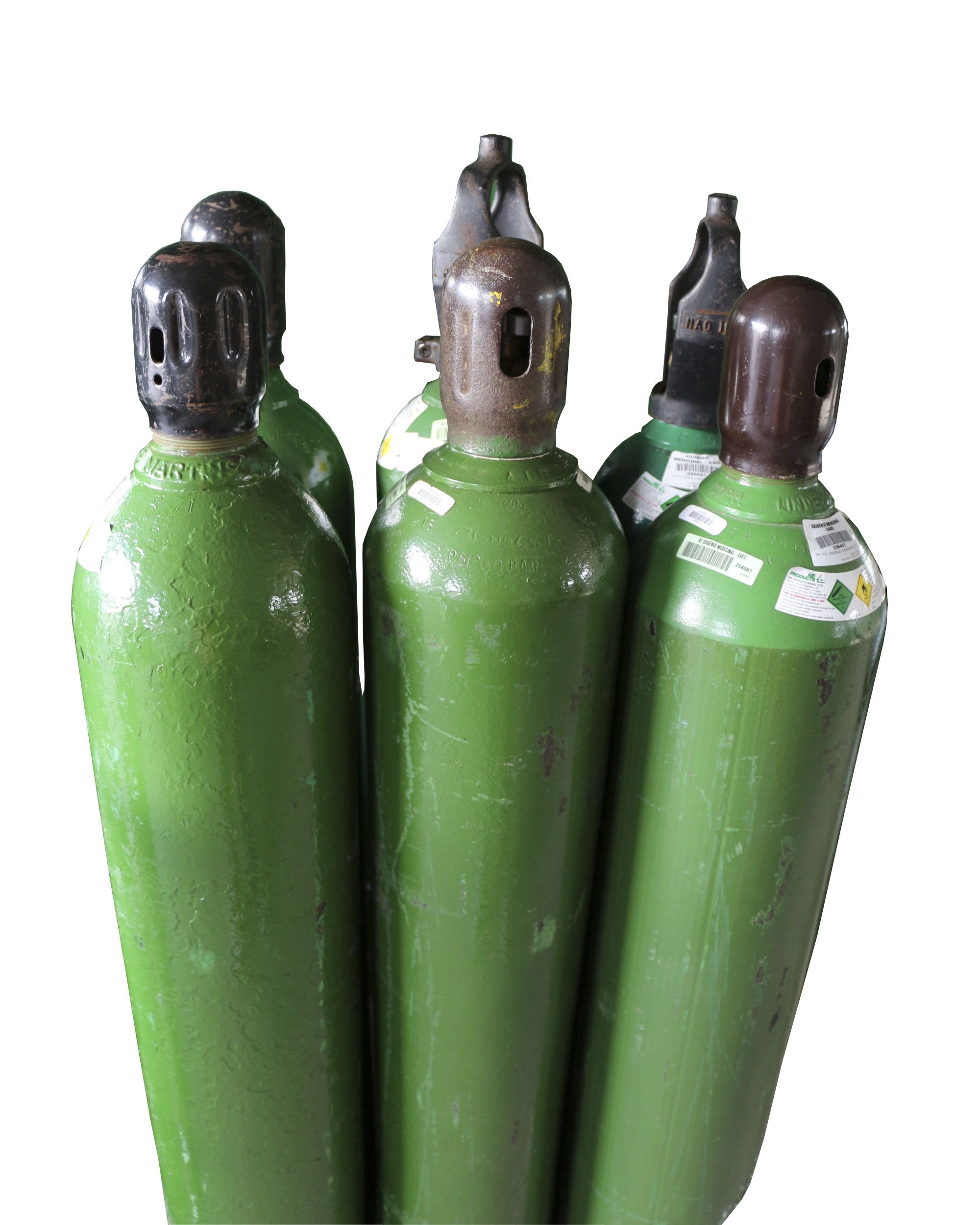 Tamanhos de Cilindros para Gases Medicinais